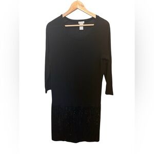 Joe Fresh Black Long Sleeve Dress